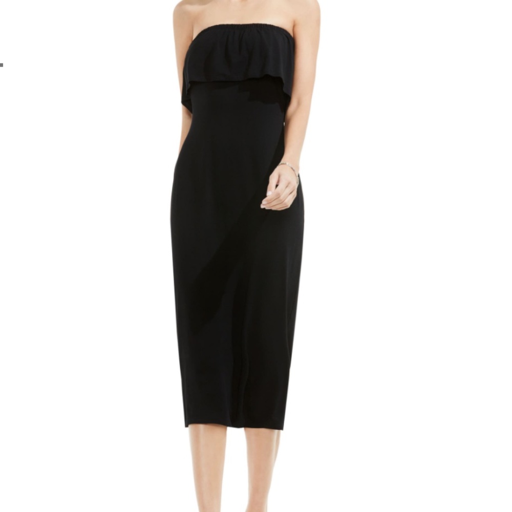 Vince Camuto Ruffle Off the Shoulder Midi Dress